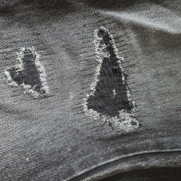 Saint Laurent Repaired Distressed Jeans - Picture 3 of 5